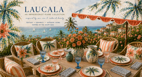 Laucala island-inspired outdoor dining lifestyle collection