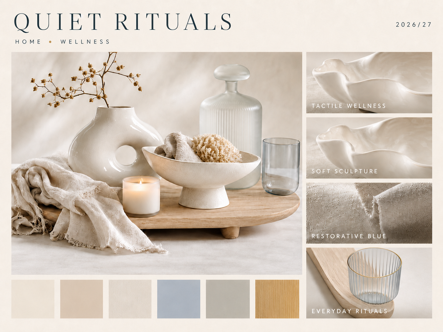 Quiet Rituals 2026–27 home and wellness trend board